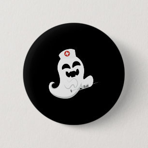 Ghost Nurse Halloween 6 Cm Round Badge