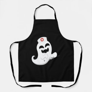 Ghost Nurse Halloween Apron