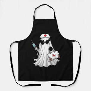 Ghost Nurse Halloween Apron