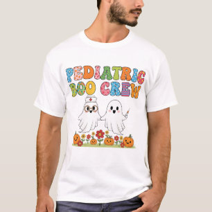 Ghost Nurse Halloween Costume Paediatrics Nurse Bo T-Shirt