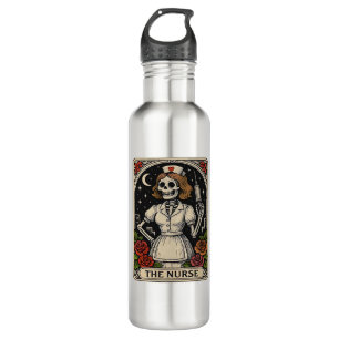 Ghost Nurse Spookily Caring and Whimsically Haunt 710 Ml Water Bottle