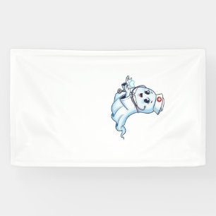 Ghost Nurse  Spookily Caring and Whimsically Haunt Banner
