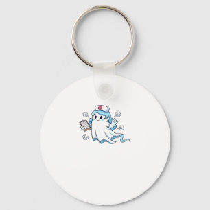 Ghost Nurse  Spookily Caring and Whimsically Haunt Key Ring