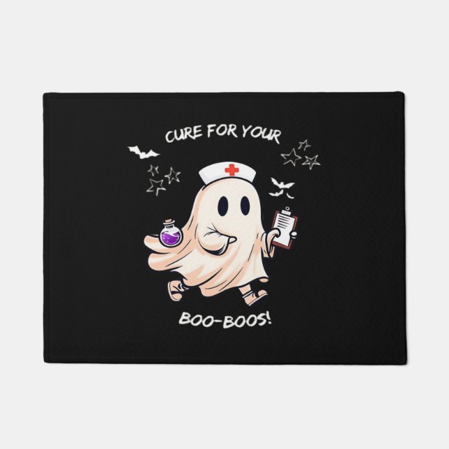 Ghost Nurse with Magical Potion – Cure for Your Bo Doormat (Front)