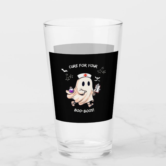 Ghost Nurse with Magical Potion � Cure for Your Bo Glass (Front)