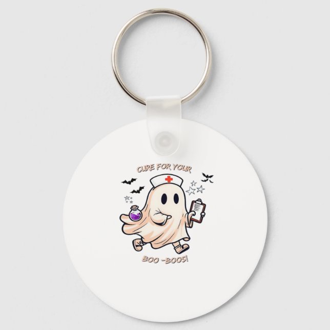Ghost Nurse with Magical Potion � Cure for Your Bo Key Ring (Front)