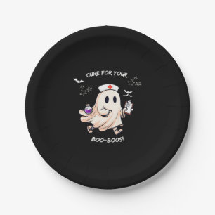 Ghost Nurse with Magical Potion � Cure for Your Bo Paper Plate