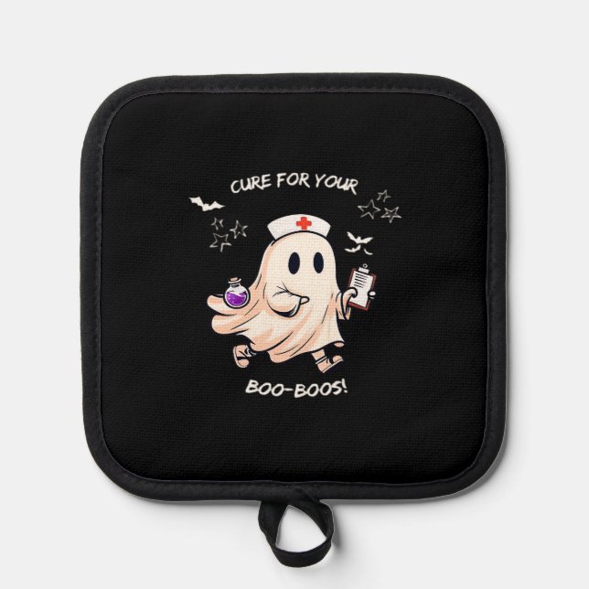 Ghost Nurse with Magical Potion � Cure for Your Bo Pot Holder (Front)