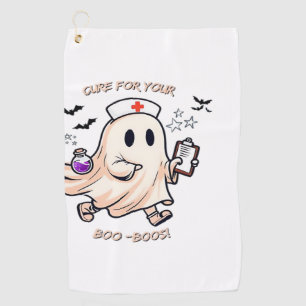 Ghost Nurse with Magical Potion Cure for Your Boo Golf Towel