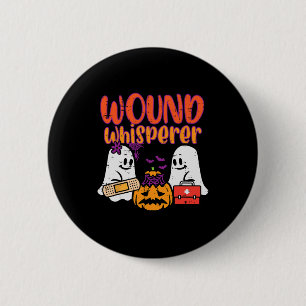 Ghost Nurse Wound Whisperer Halloween Nurse Fall S 6 Cm Round Badge