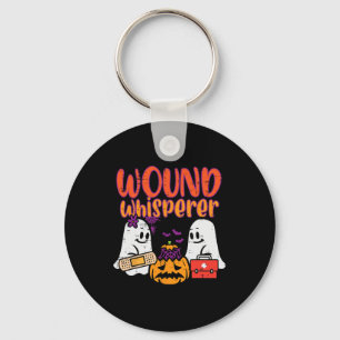 Ghost Nurse Wound Whisperer Halloween Nurse Fall S Key Ring