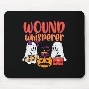Ghost Nurse Wound Whisperer Halloween Nurse Fall S Mouse Mat