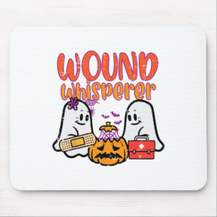 Ghost Nurse Wound Whisperer Halloween Nurse Fall S Mouse Mat