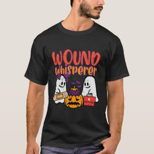 Ghost Nurse Wound Whisperer Halloween Nurse Fall S T-Shirt