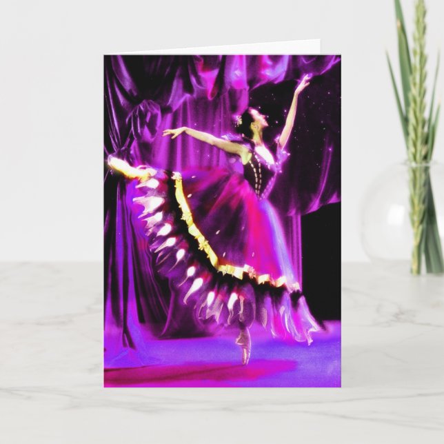 Ghost of a ballerina card (Front)
