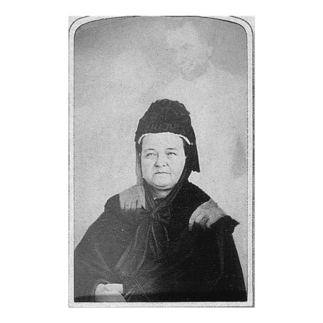 Ghost of Abraham Lincoln with Mary Lincoln 1869 Photo Print (Front)