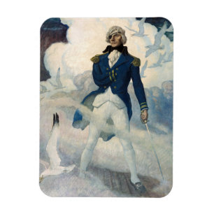 Ghost of Admiral Nelson by Newell Convers Wyeth Magnet