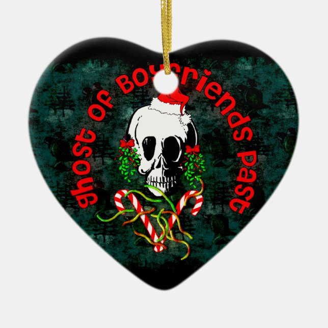 Ghost of Boyfriends Past Ceramic Tree Decoration (Front)