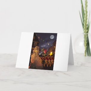 Ghost of Charles Dickens Past Holiday Card