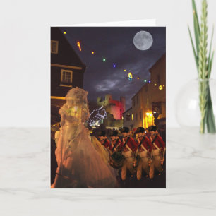 Ghost of Charles Dickens Past Holiday Card
