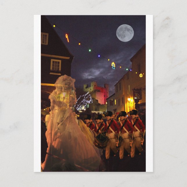 Ghost of Charles Dickens Past Postcard (Front)