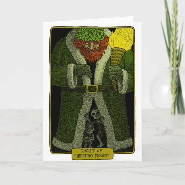 ghost of christmas present holiday card (Front)