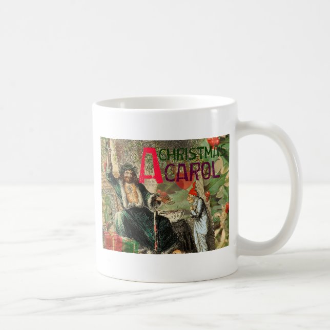 Ghost of Christmas Present Illustration Scrooge Coffee Mug (Right)