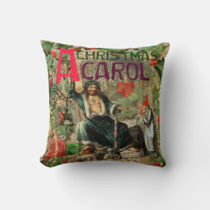 Ghost of Christmas Present Illustration Scrooge Cushion
