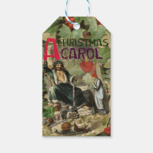 Ghost of Christmas Present Illustration Scrooge Gift Tags