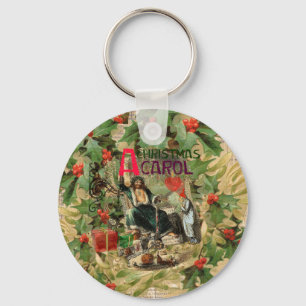 Ghost of Christmas Present Illustration Scrooge Key Ring