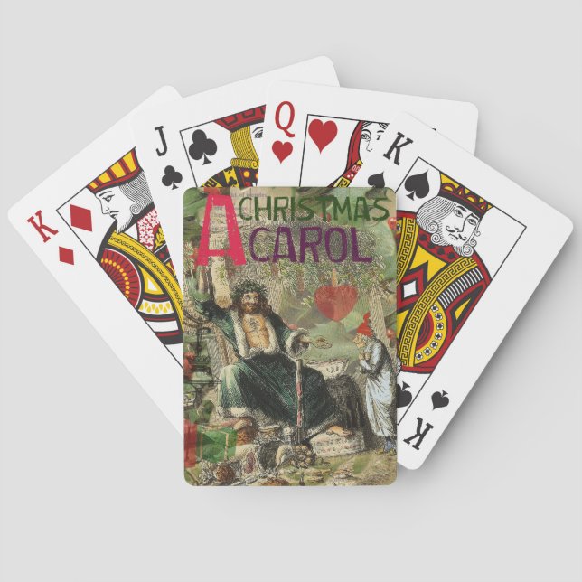 Ghost of Christmas Present Illustration Scrooge Playing Cards (Back)