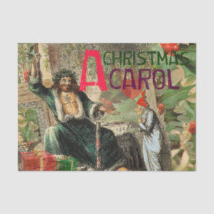 Ghost of Christmas Present Illustration Scrooge Tissue Paper