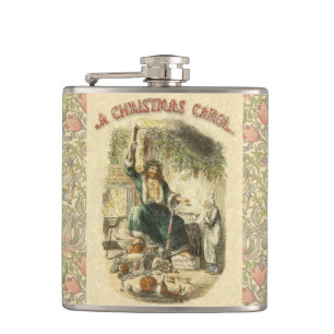 Ghost of Christmas Present Scrooge  Hip Flask