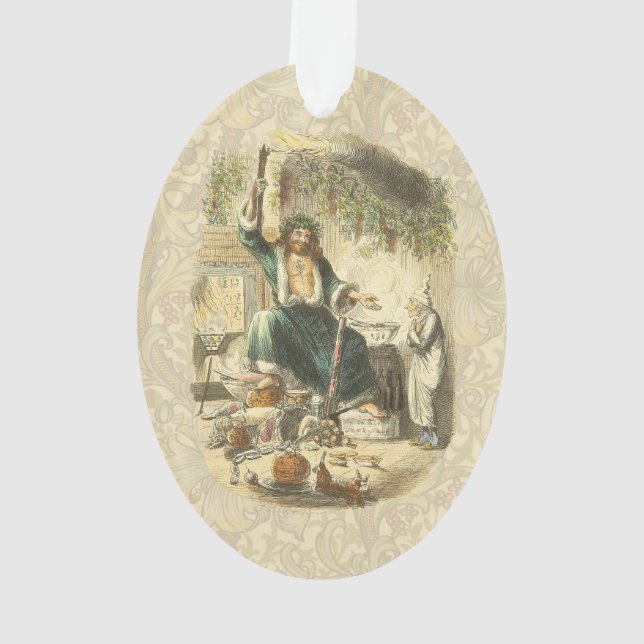 Ghost of Christmas Present Scrooge  Ornament (Back)