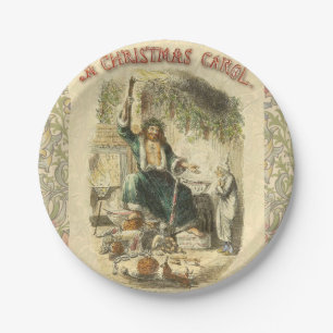 Ghost of Christmas Present Scrooge Paper Plate