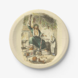 Ghost of Christmas Present Scrooge Paper Plate