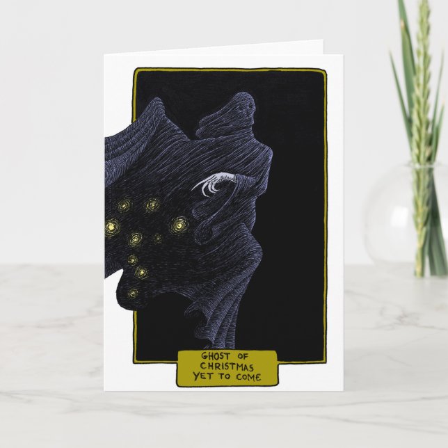 ghost of christmas yet to come holiday card (Front)