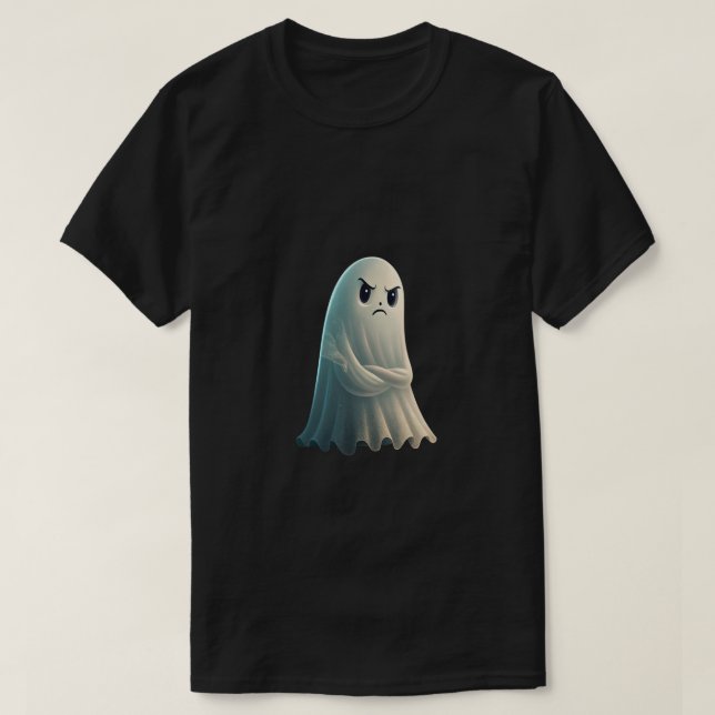 Ghost of Disapproval – Funny Spooky Halloween Ghos T-Shirt (Design Front)