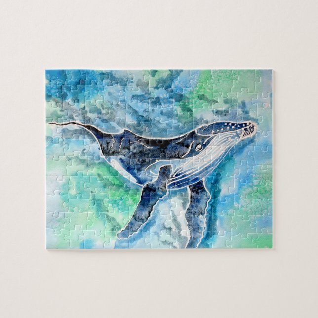 Ghost of Humpback Whale Jigsaw Puzzle (Horizontal)