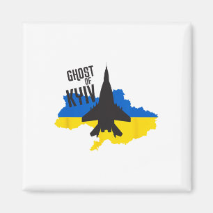 Ghost Of Kyiv - Mig 29 Fight Pilot Ace Of Ukraine Magnet