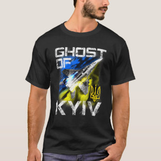 Ghost Of KYIV Ukraine Fighter Jet I Support Ukrain T-Shirt