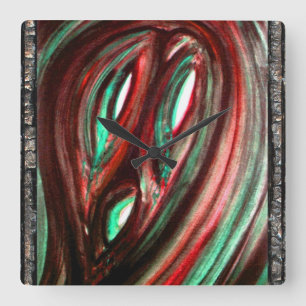 Ghost of Loneliness Square Wall Clock