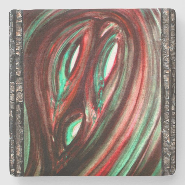 Ghost of Loneliness Stone Coaster (Front)