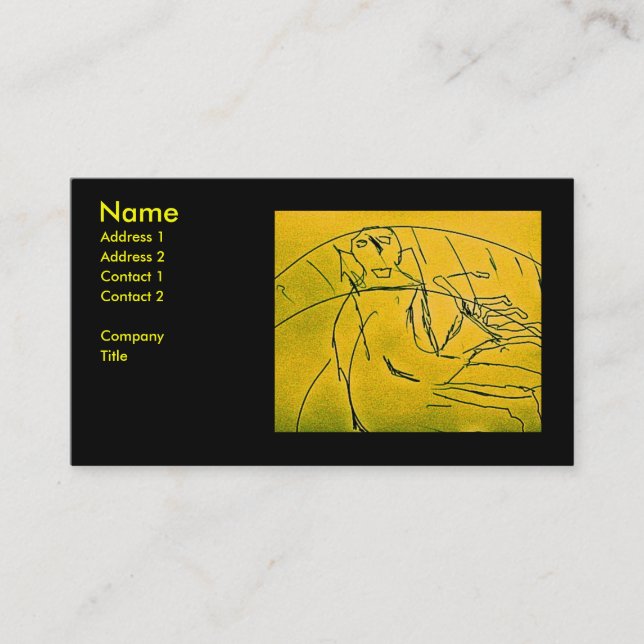 GHOST OF PIANIST BUSINESS CARD (Front)