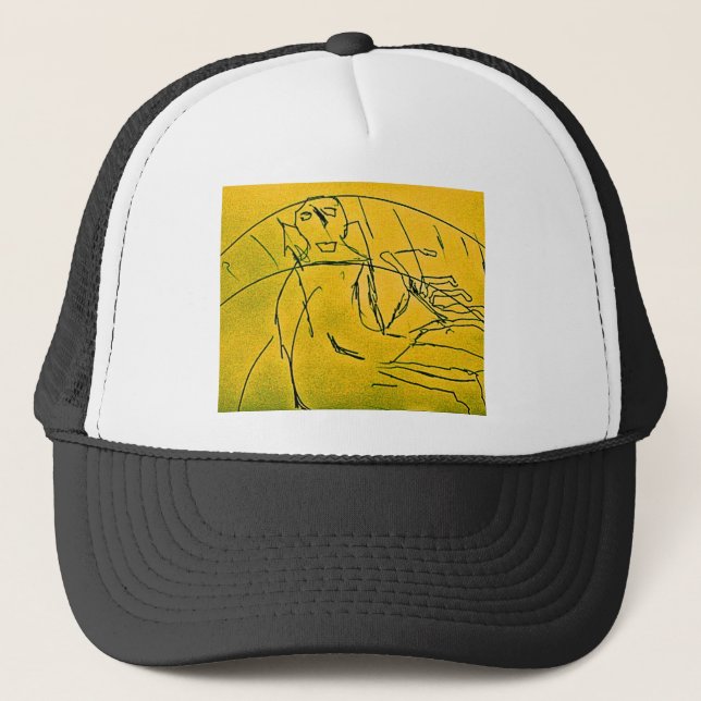 GHOST OF PIANIST TRUCKER HAT (Front)