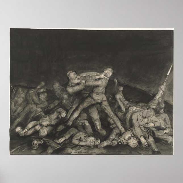 Ghost of Sergeant Pelly by George Bellows (1918) Poster (Front)