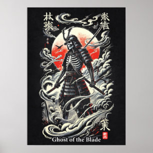Ghost Of The Blade, Zombie Samurai, Japanese Anime Poster
