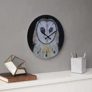 Ghost of the Night Painting by Alfred Fox Large Clock