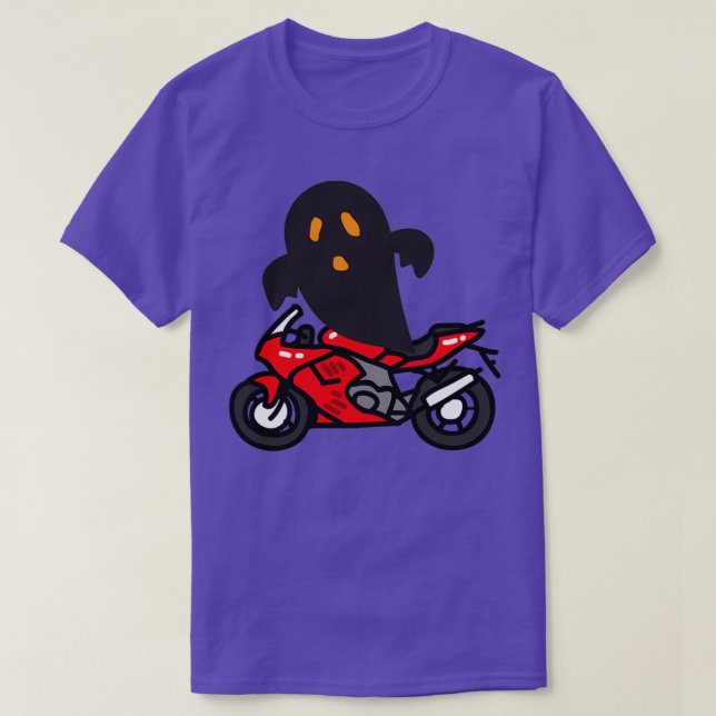 Ghost on a bike T-Shirt (Design Front)