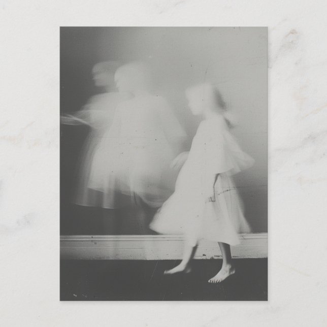 Ghost on Film Vintage Photography Postcard (Front)